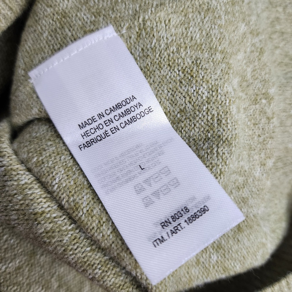 Lucky Brand Sweater Women's Large Soft V-Neck Long Sleeve Green - Picture 5 of 7
